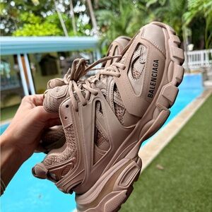 Balenciaga Taupe Athletic Shoes